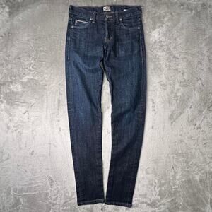 Naked & Famous Dark Blue Button-Fly “Super Skinny Guy”Selvedge Denim Jeans 31